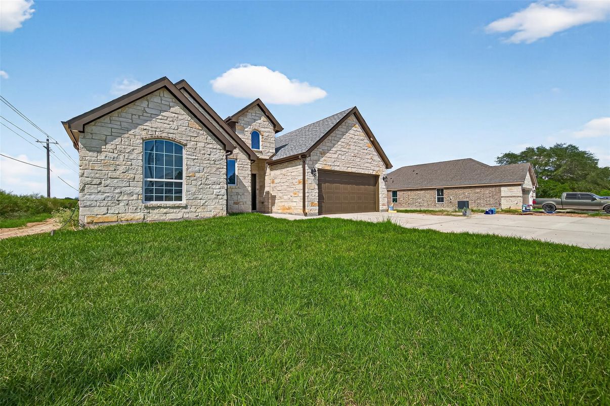 Attached, Backyard, Exterior, Facade, Brick Traditional
