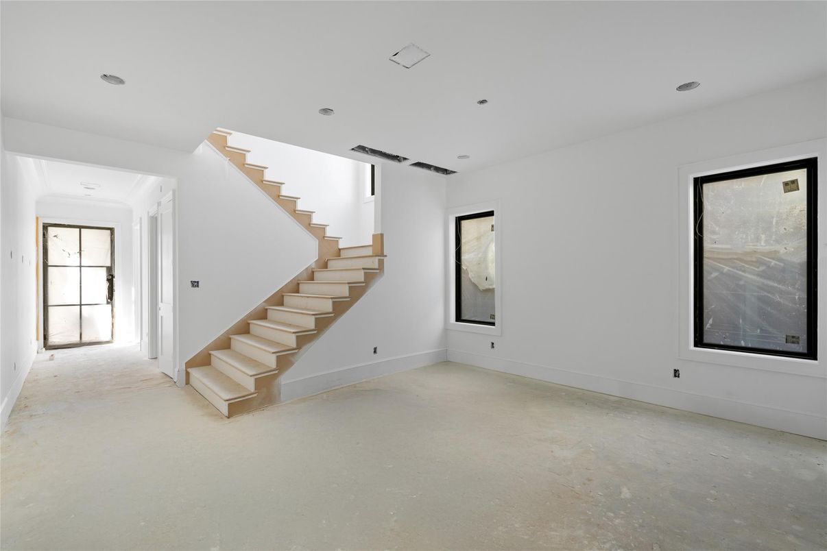 Empty room, Interior, Recessed Lighting