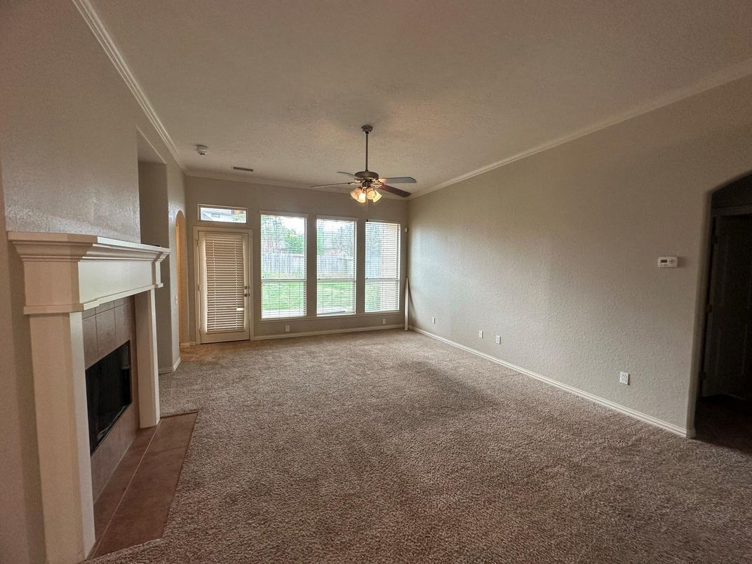 Empty room, Fireplace, Interior