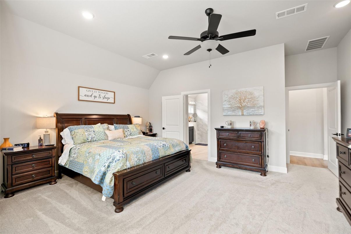 Bedroom, Interior, Recessed Lighting