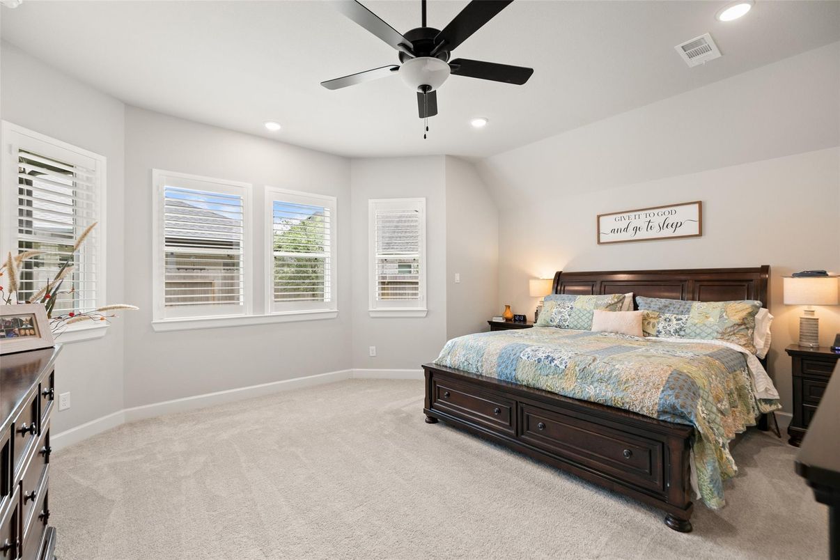 Bedroom, Interior, Recessed Lighting