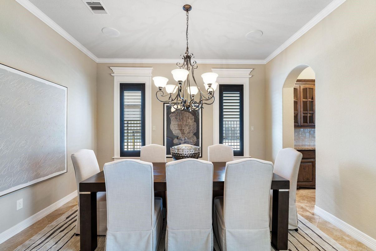 Chandelier, Dining room, Interior