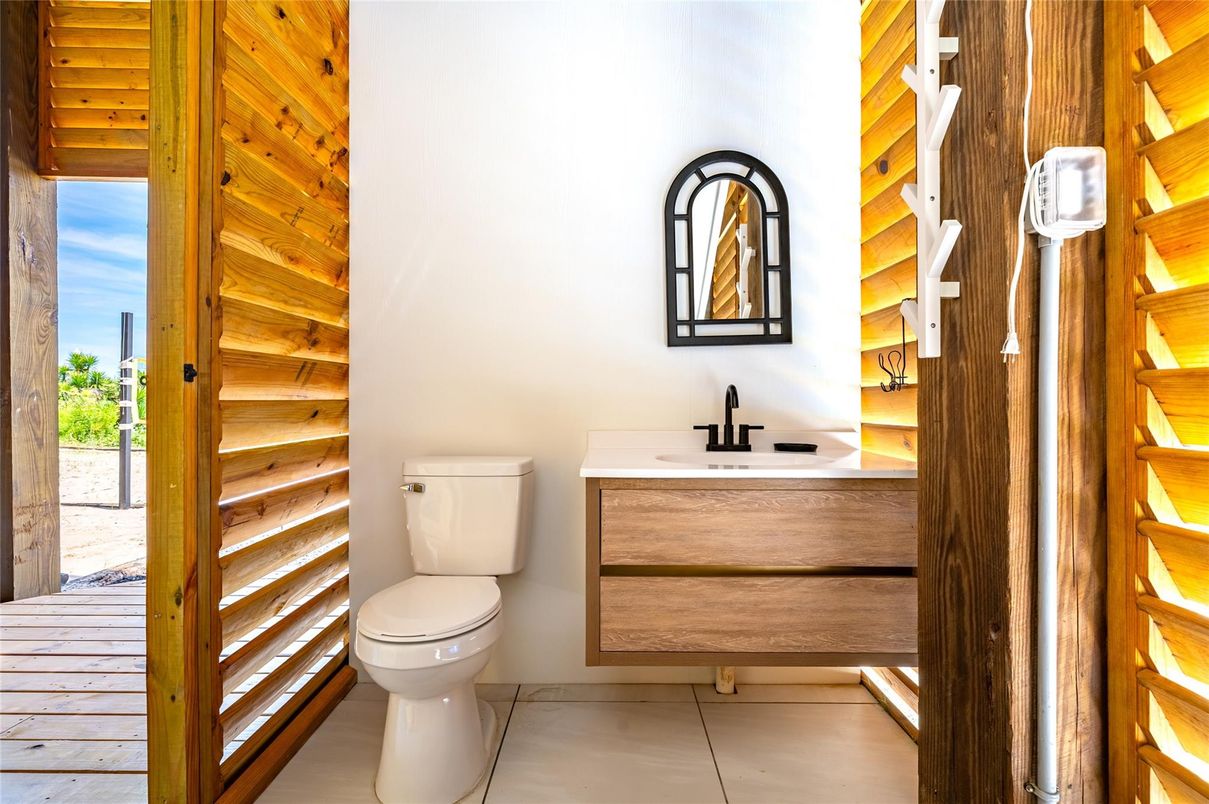 Bathroom, Interior, Wooden Walls