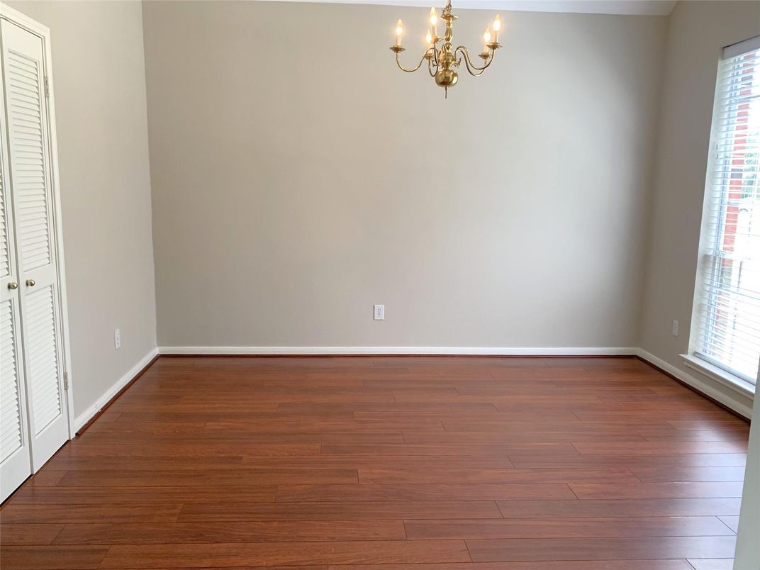 Chandelier, Empty room, Interior, Wood Texture Flooring