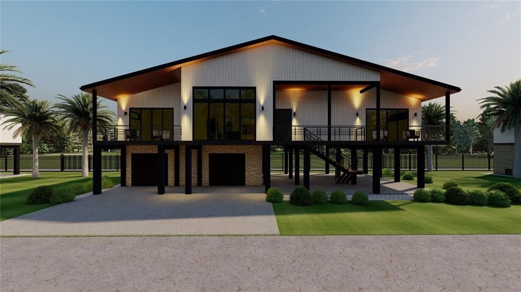 Backyard, Exterior, Facade, Modern