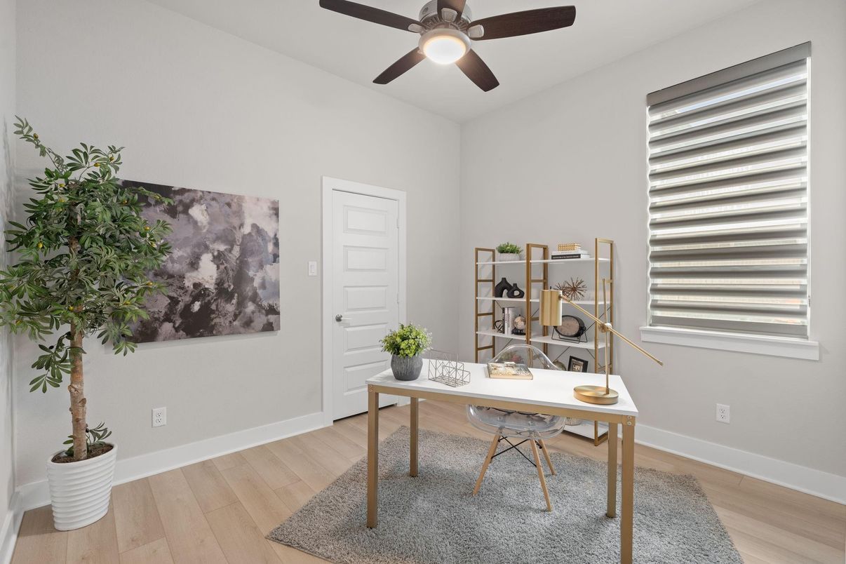 Home Office, Interior, Wood Texture Flooring