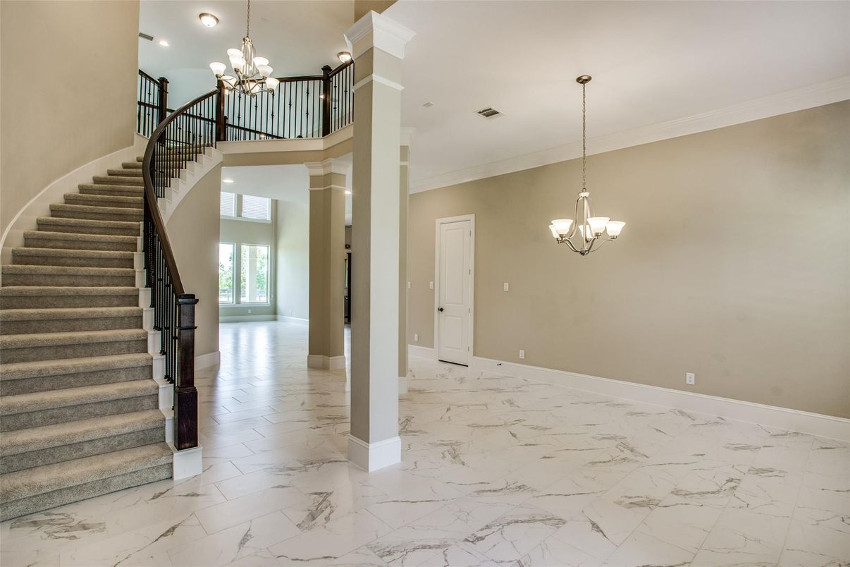 Chandelier, Interior, Marble, Pendant Lights, Recessed Lighting