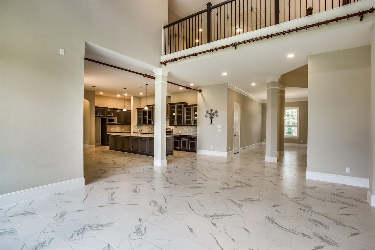 Interior, Kitchen, Marble, Recessed Lighting