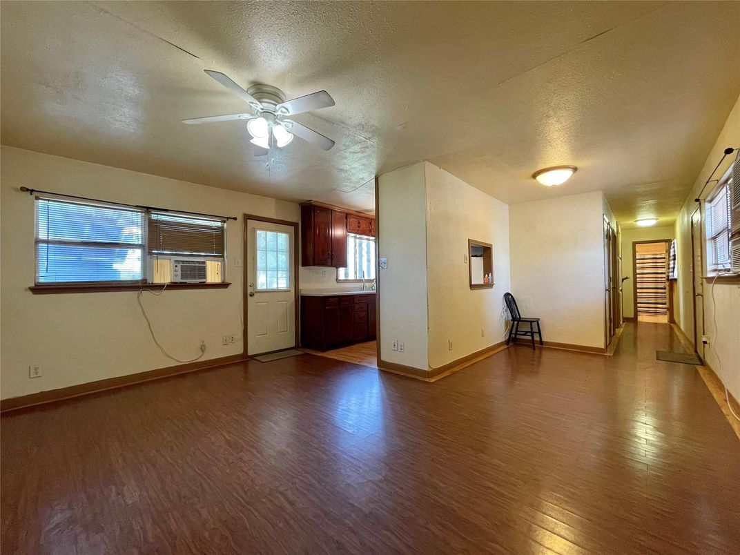 Empty room, Interior, Kitchen, Wood Texture Flooring