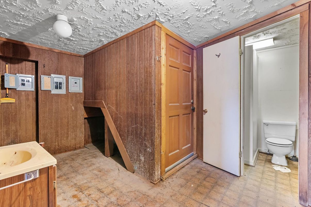 Bathroom, Interior, Wooden Walls