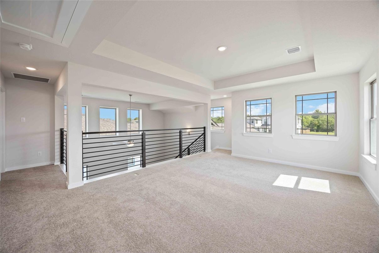 Empty room, Interior, Recessed Lighting