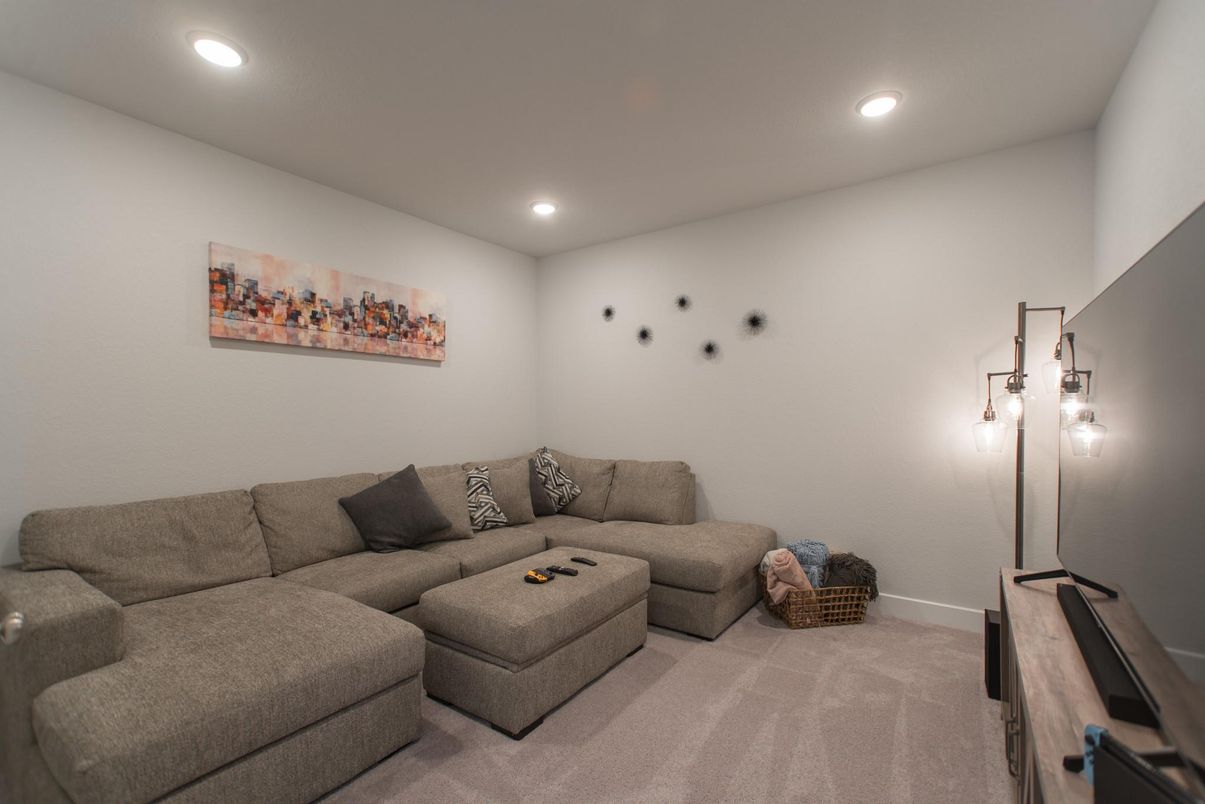 Interior, Living room, Recessed Lighting