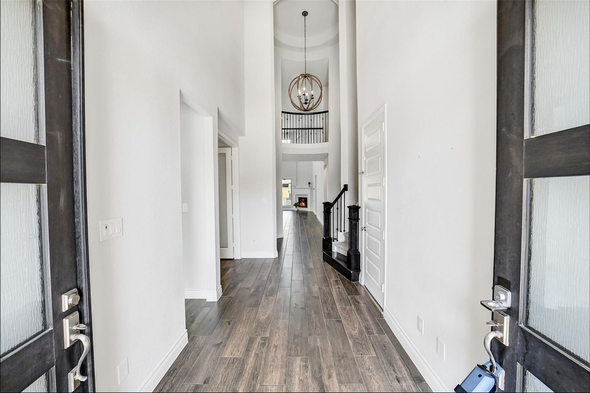 Chandelier, Interior, Pendant Lights, Wood Texture Flooring