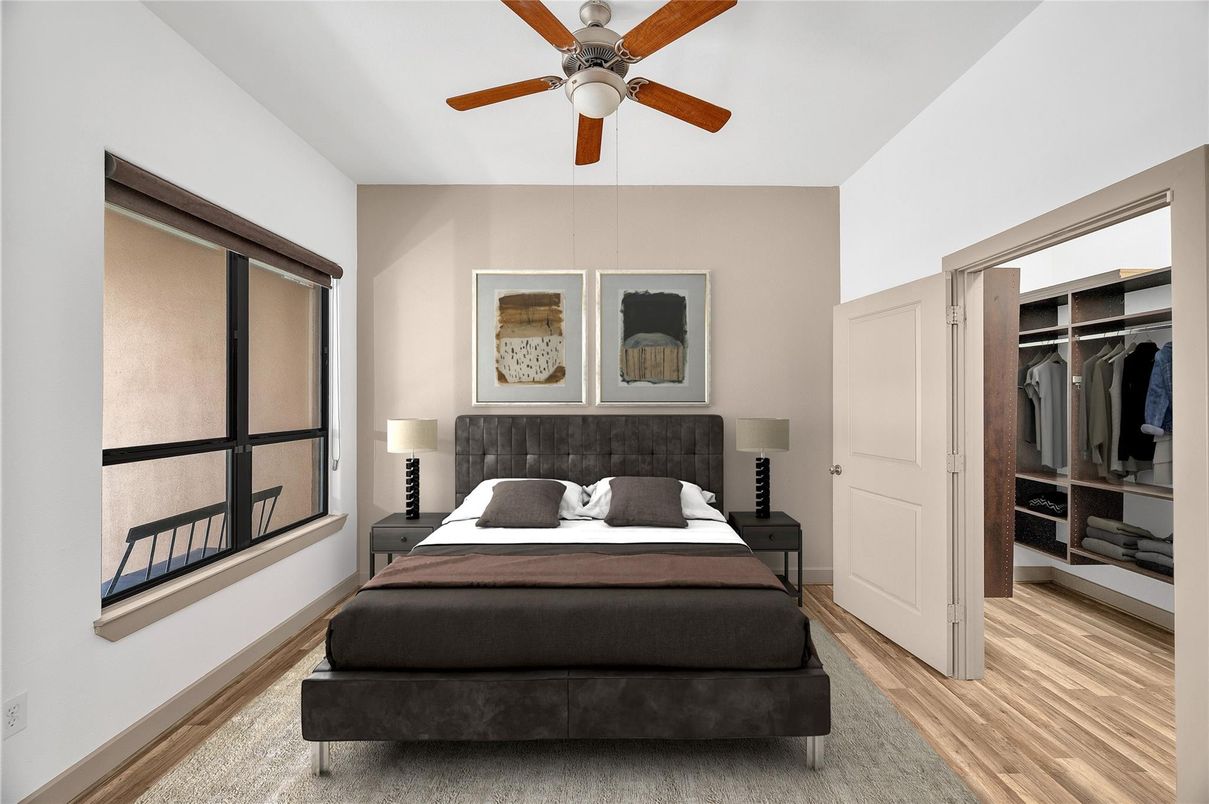 Bedroom, Interior, Wood Texture Flooring