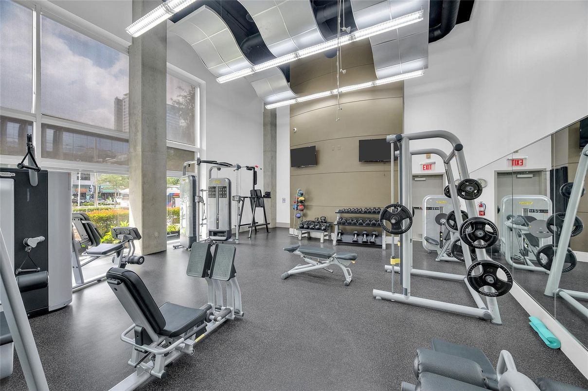 Fitness Equipment, Gym, Interior
