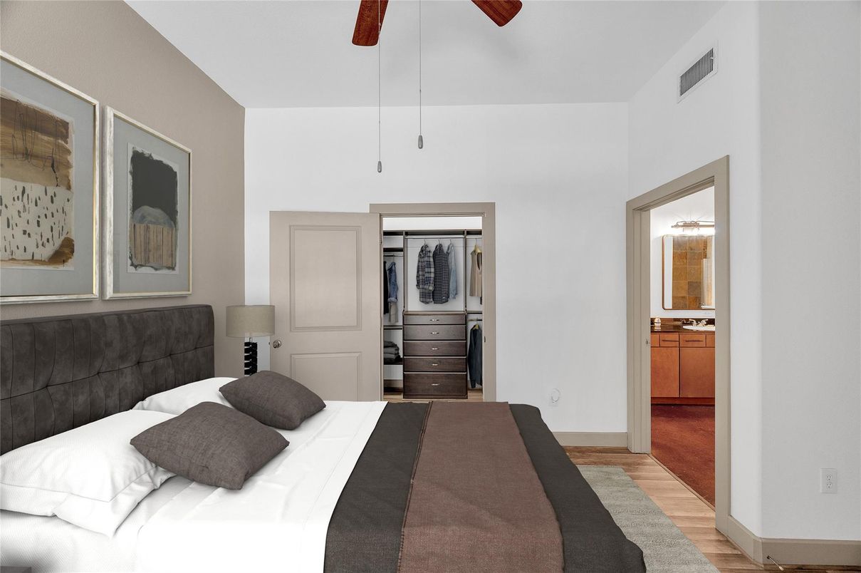 Bedroom, Interior, Wood Texture Flooring