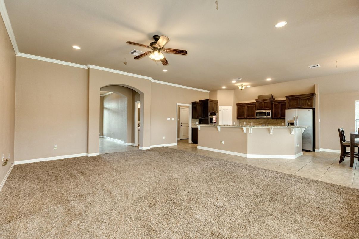 Dining room, Interior, Kitchen, Recessed Lighting