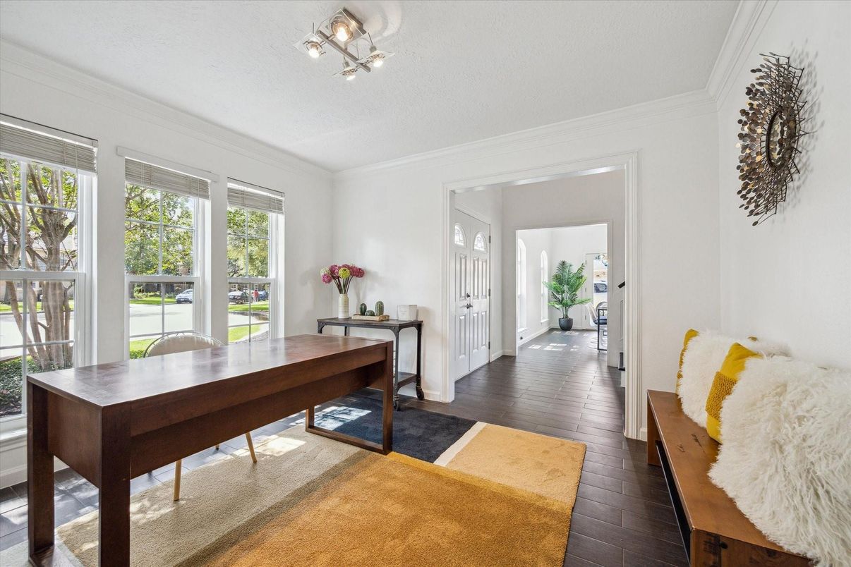 Home Office, Interior, Wood Texture Flooring