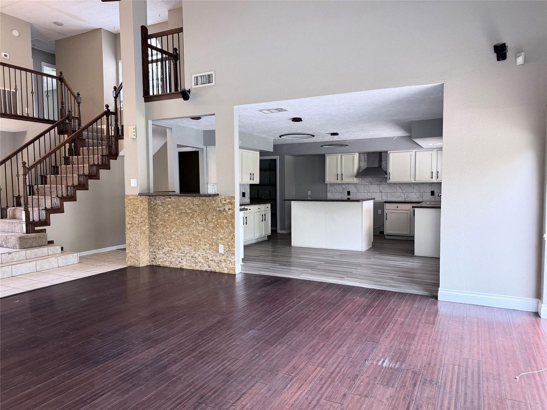 Interior, Kitchen, Wood Texture Flooring