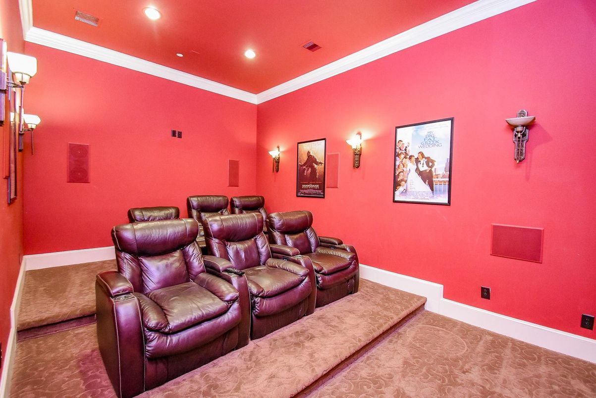 Home Theatre Room, Interior, Recessed Lighting, Theatre Room
