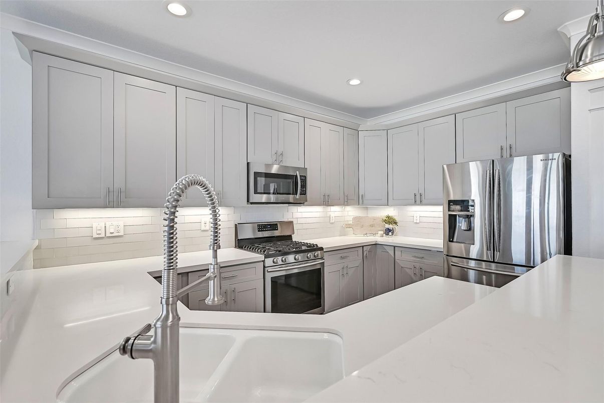 Interior, Kitchen, Recessed Lighting, Stainless Steel Appliances