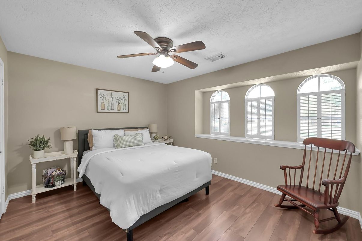 Bedroom, Interior, Wood Texture Flooring