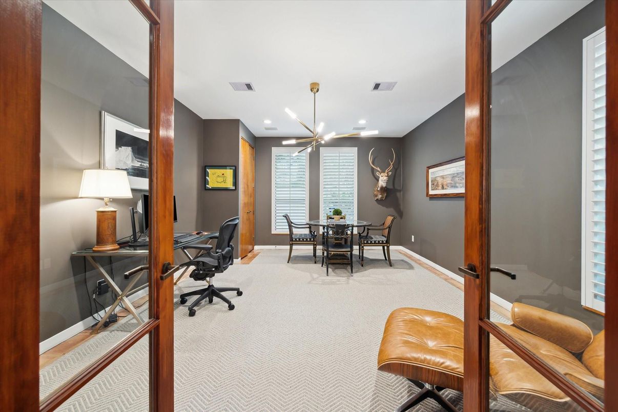 Home Office, Interior, Pendant Lights, Recessed Lighting