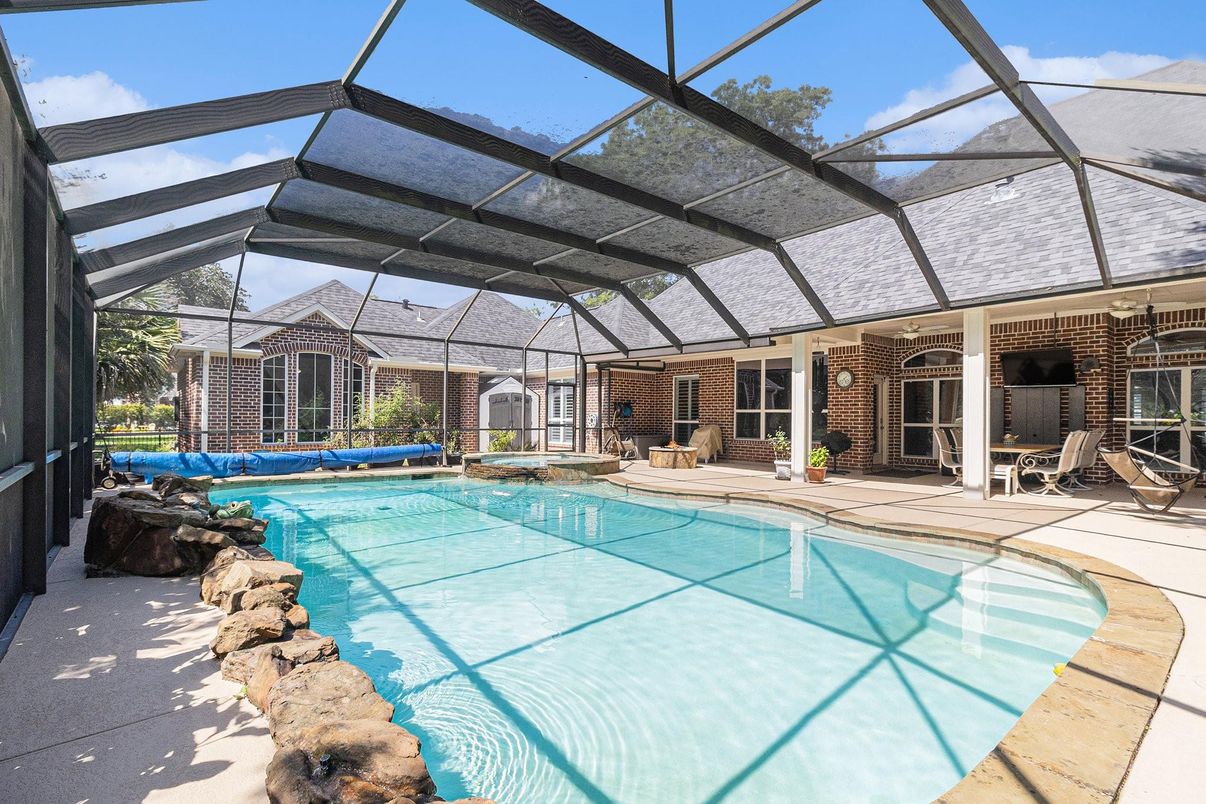Glass Ceilings, Interior, Pool, Stone Walls, Sun Room