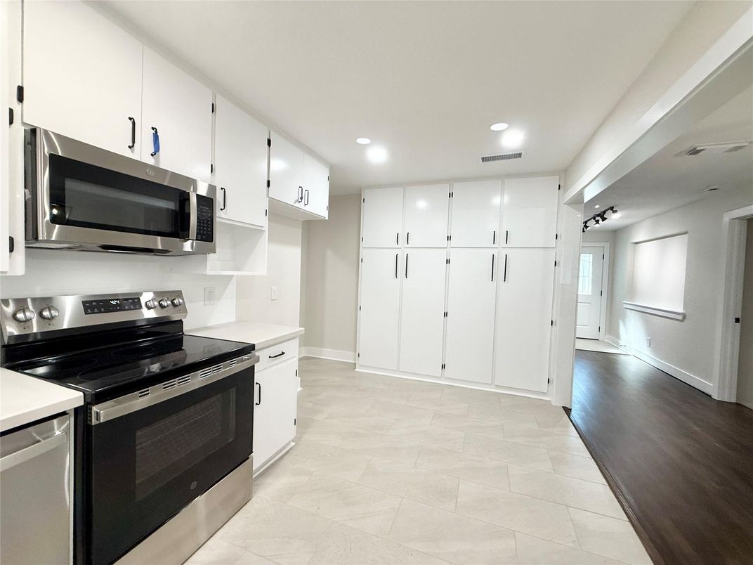 Interior, Kitchen, Recessed Lighting, Stainless Steel Appliances
