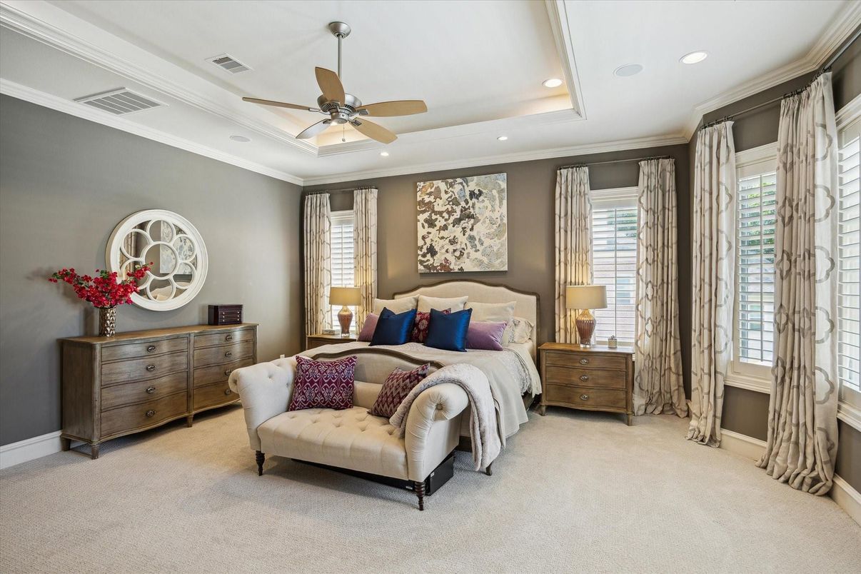 Bedroom, Interior, Recessed Lighting