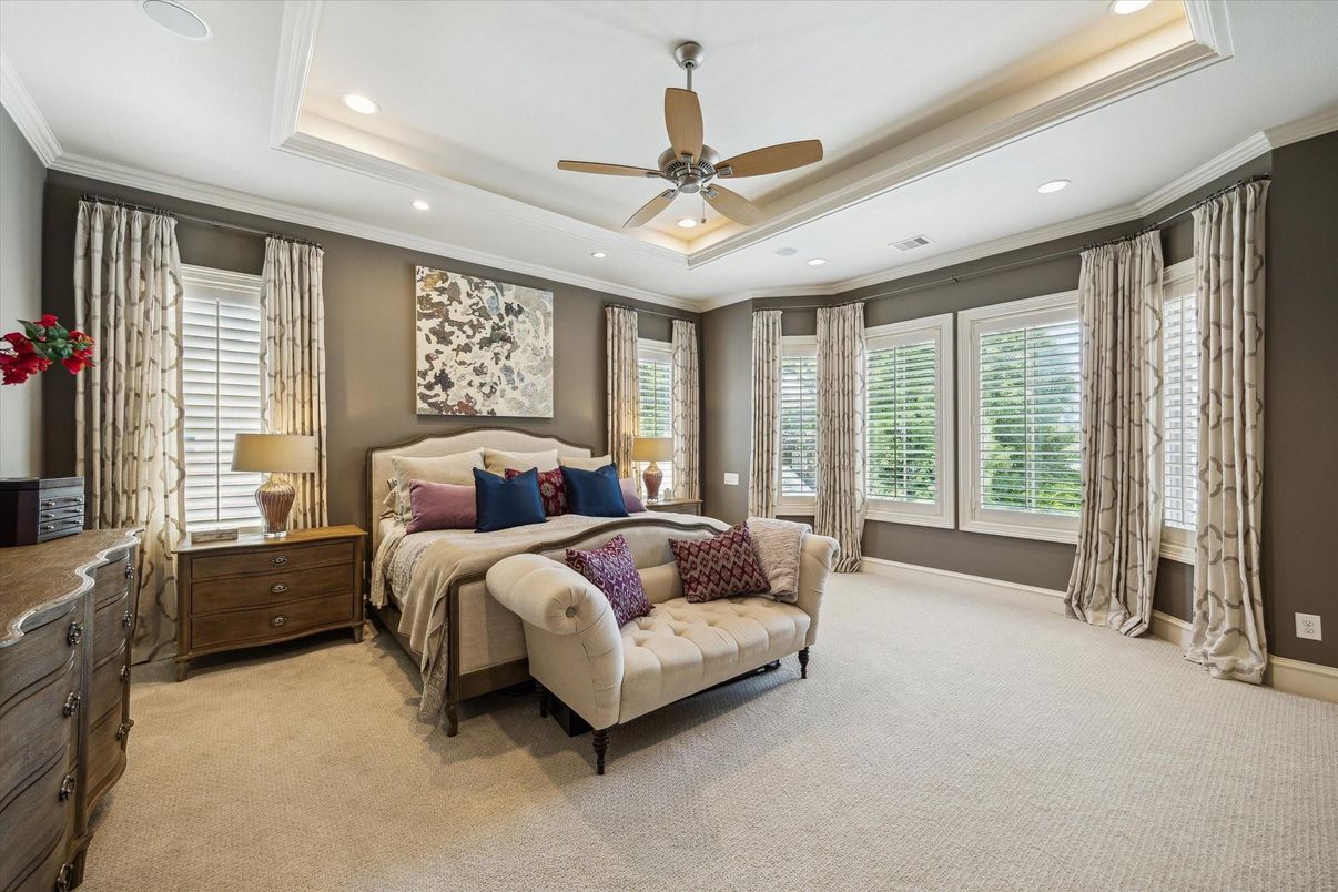 Bedroom, Interior, Recessed Lighting