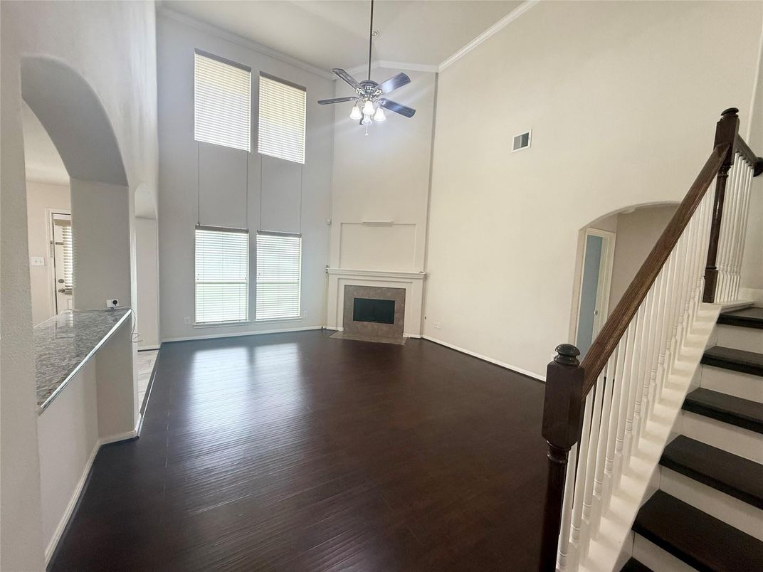 Fireplace, Interior, Wood Texture Flooring