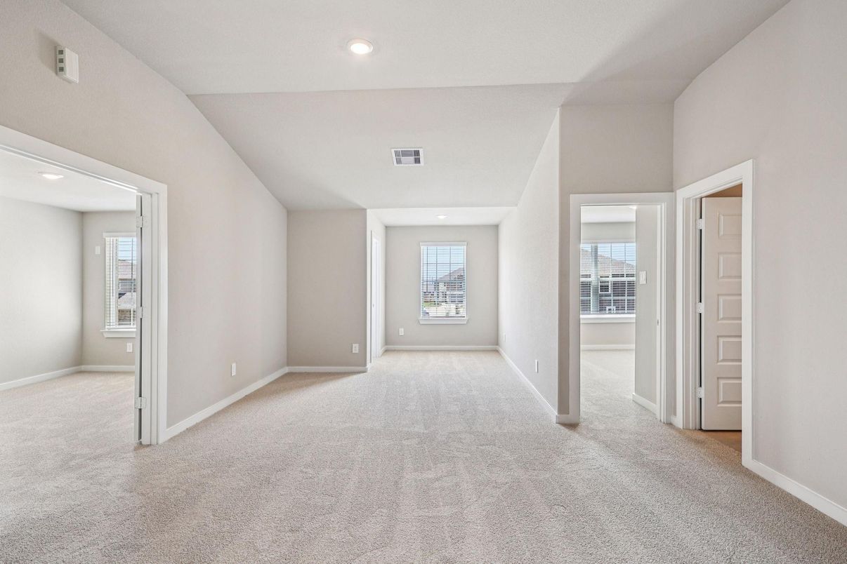 Empty room, Interior, Recessed Lighting