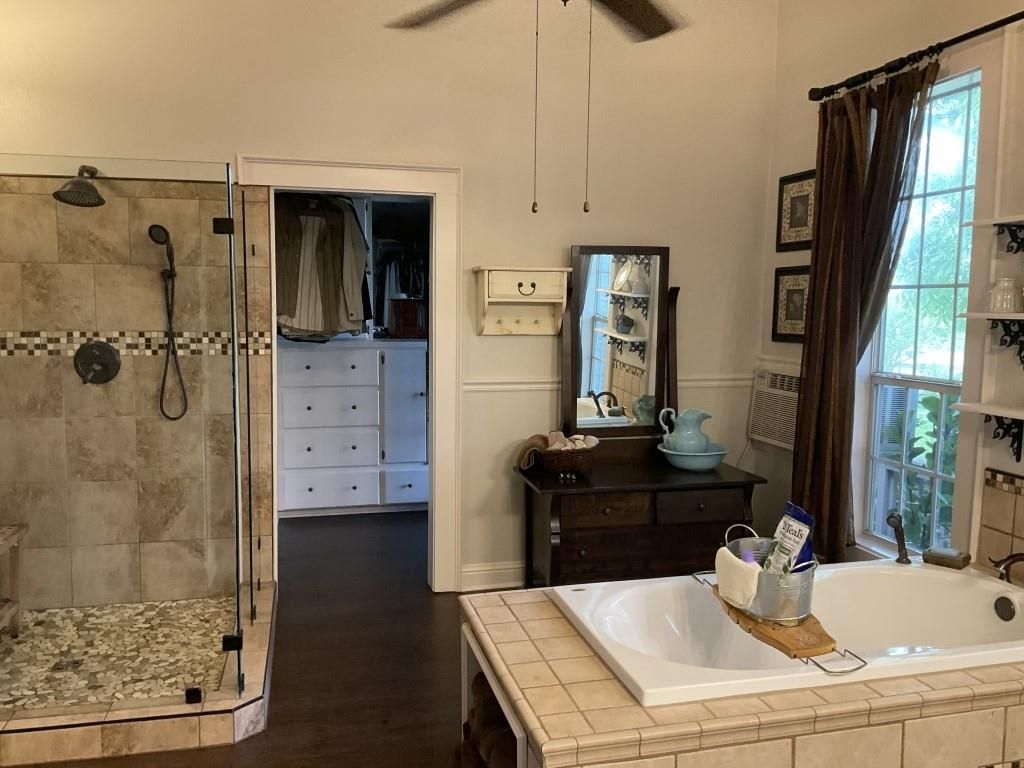 Bathroom, Glass Shower, Interior, Tile Countertops