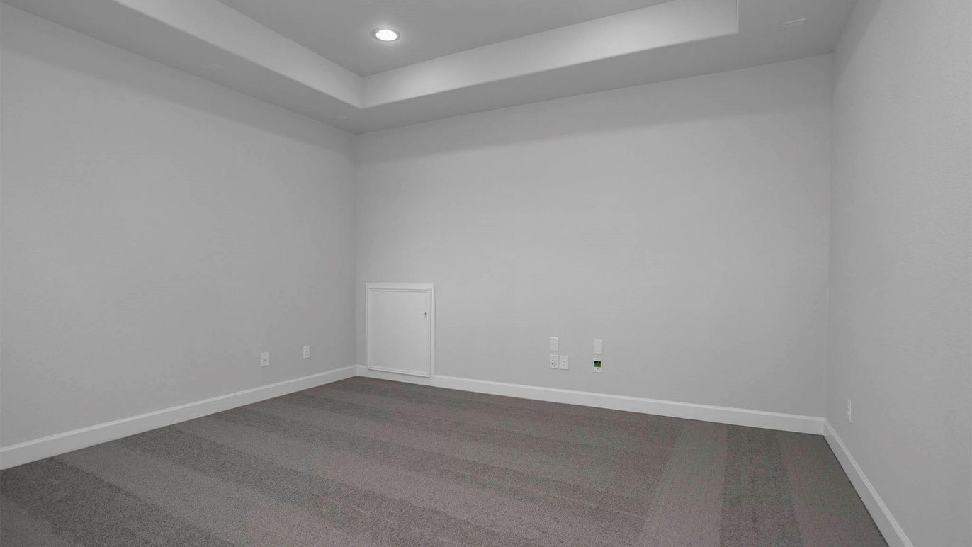 Empty room, Interior, Recessed Lighting