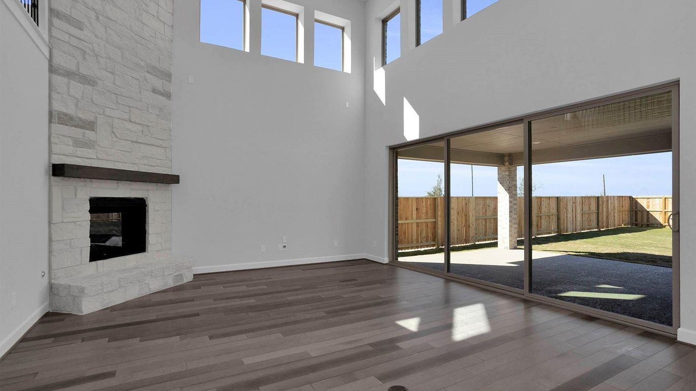 Fireplace, Interior, Wood Texture Flooring
