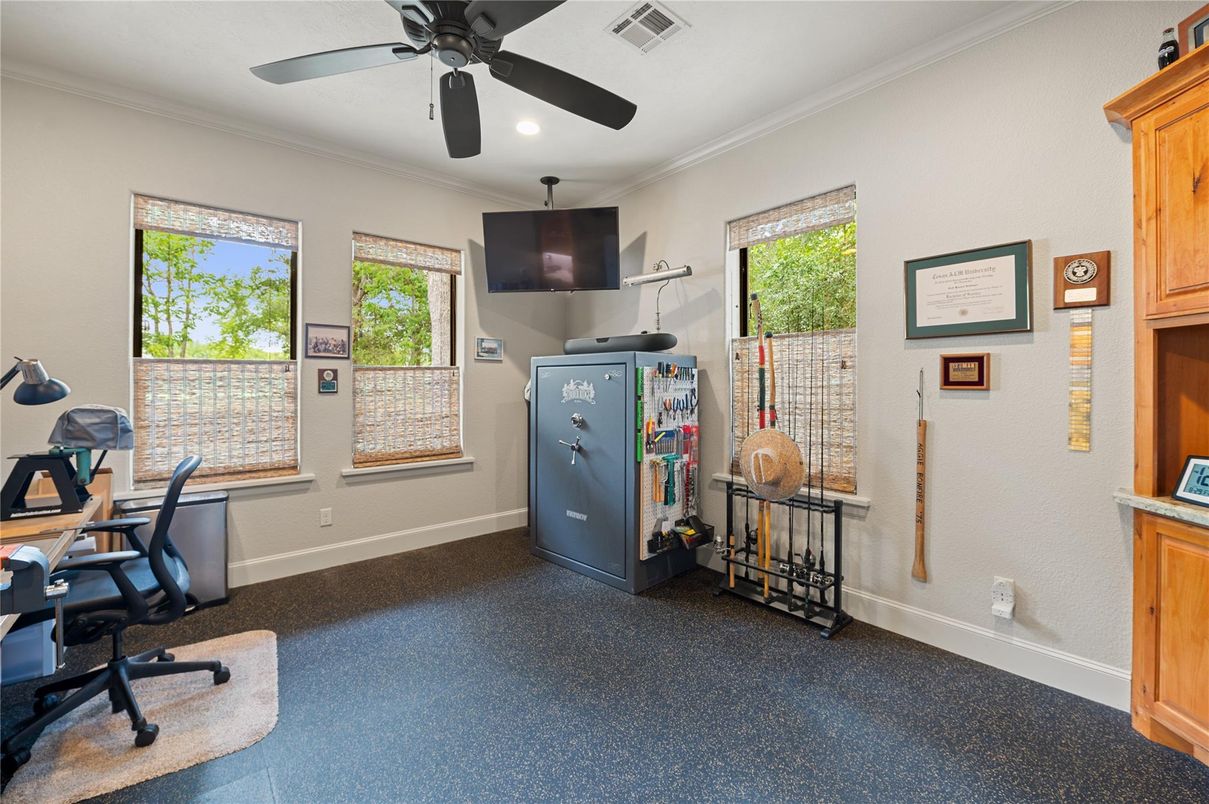 Home Office, Interior, Recessed Lighting