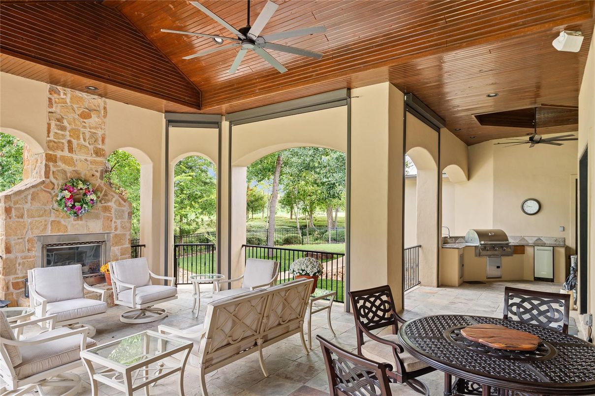 Fireplace, Interior, Living room, Stone Walls, Wooden Ceilings