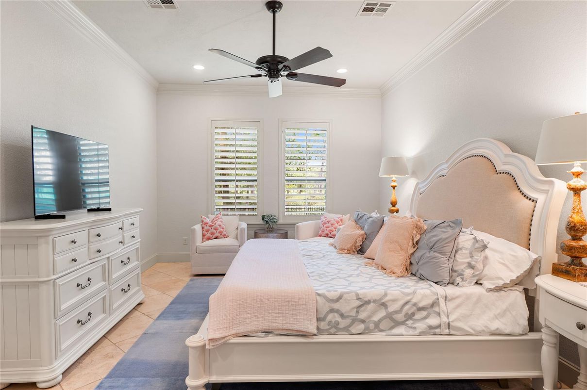 Bedroom, Interior, Recessed Lighting