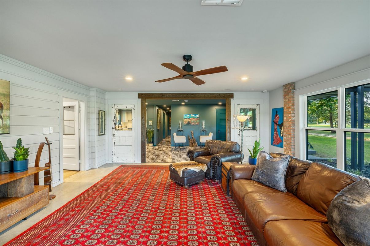 Interior, Living room, Recessed Lighting