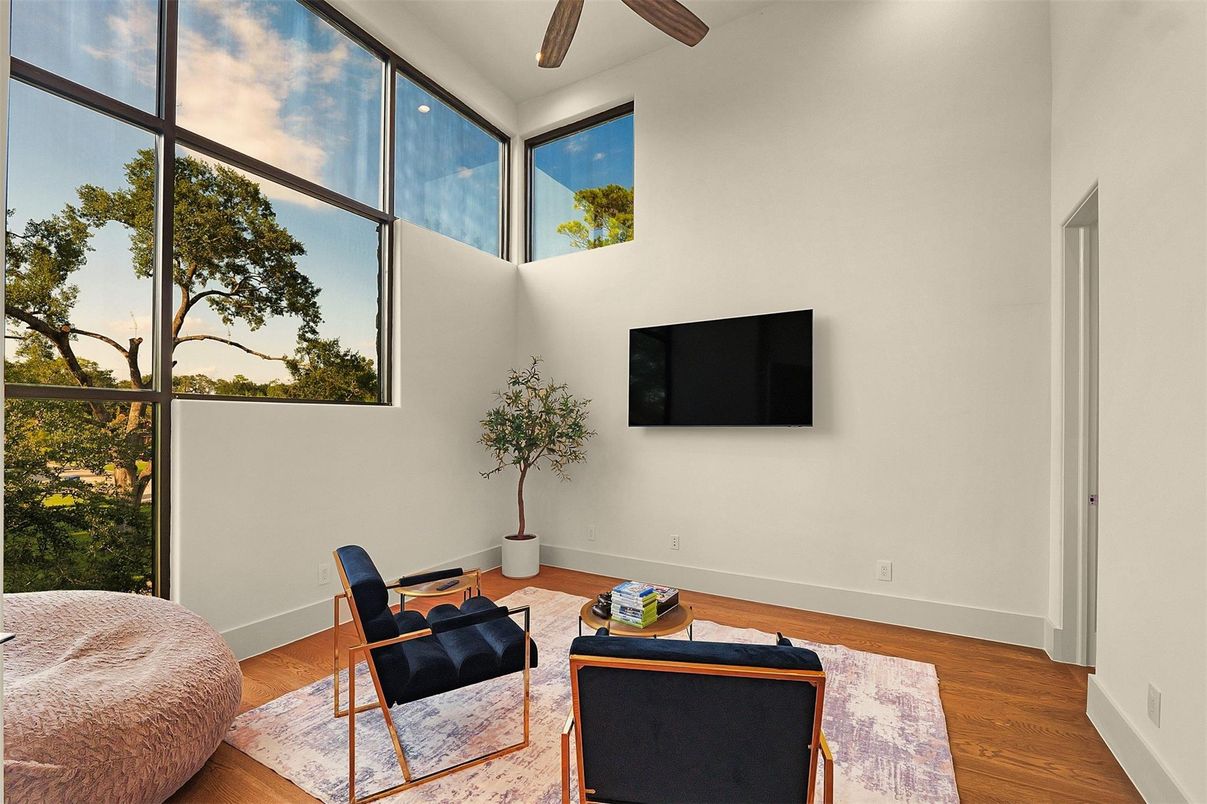 Interior, Sun Room, Wood Texture Flooring