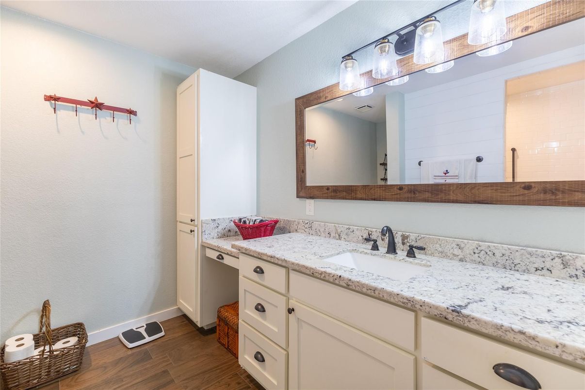 Bathroom, Interior, Wood Texture Flooring