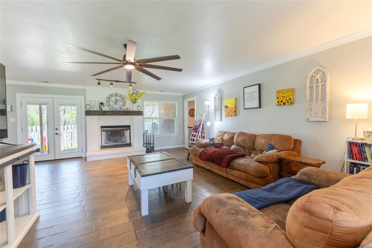 Fireplace, Interior, Living room, Wood Texture Flooring