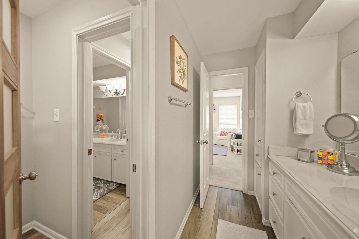 Bathroom, Interior, Wood Texture Flooring