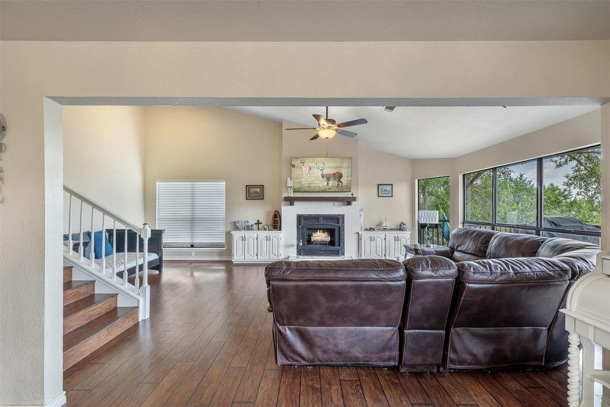 Fireplace, Interior, Living room, Wood Texture Flooring