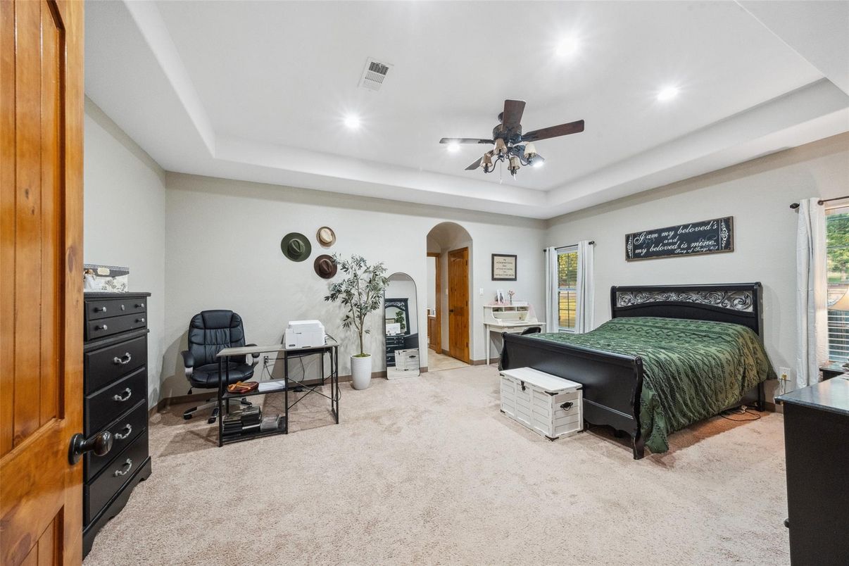 Bedroom, Home Office, Interior, Recessed Lighting