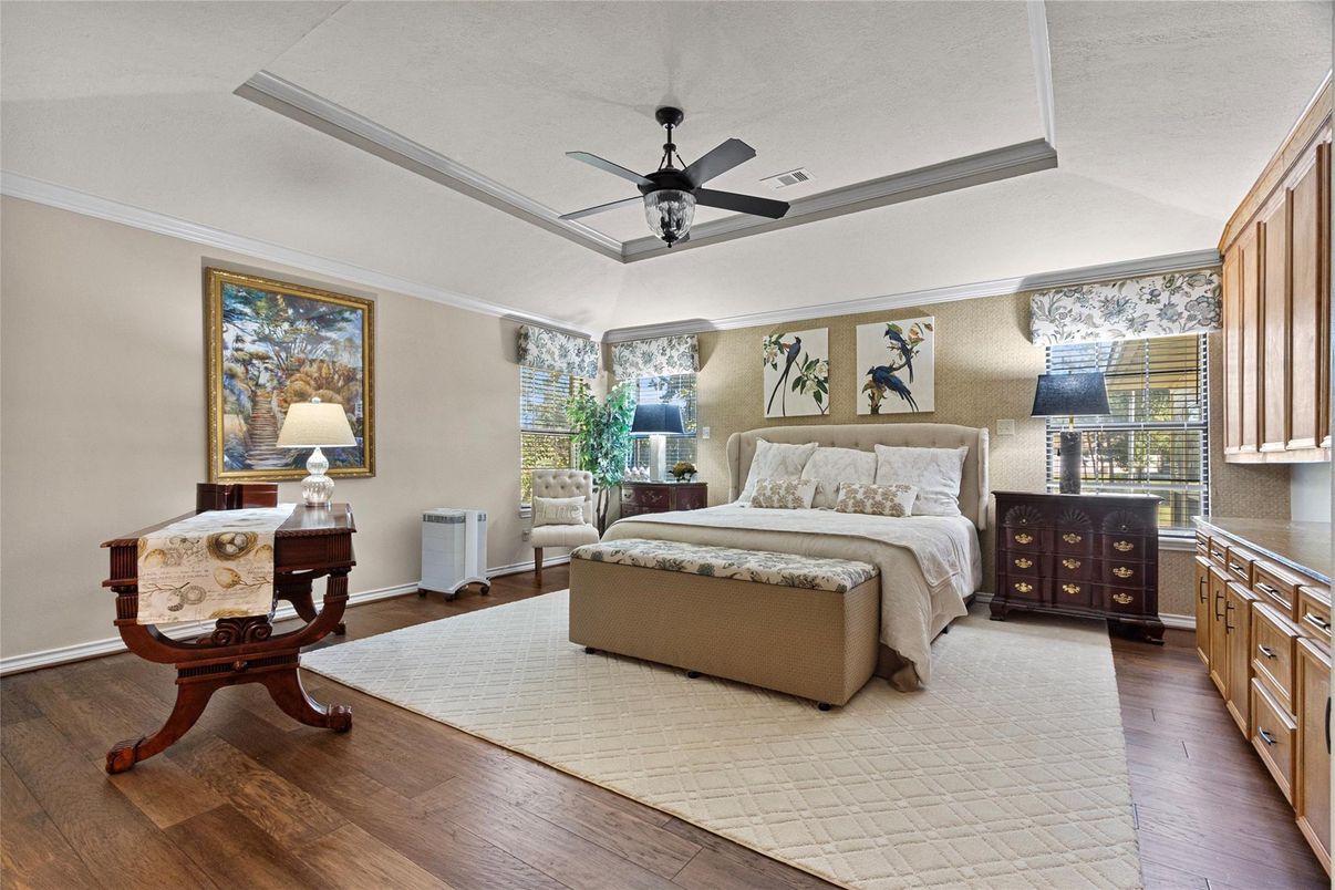 Bedroom, Interior, Wood Texture Flooring