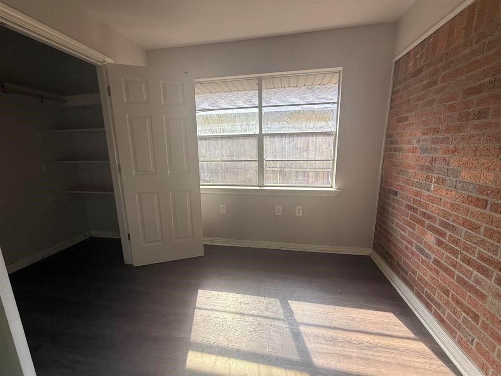 Empty room, Interior, Stone Walls, Wood Texture Flooring