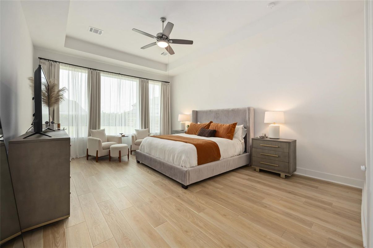 Bedroom, Interior, Wood Texture Flooring