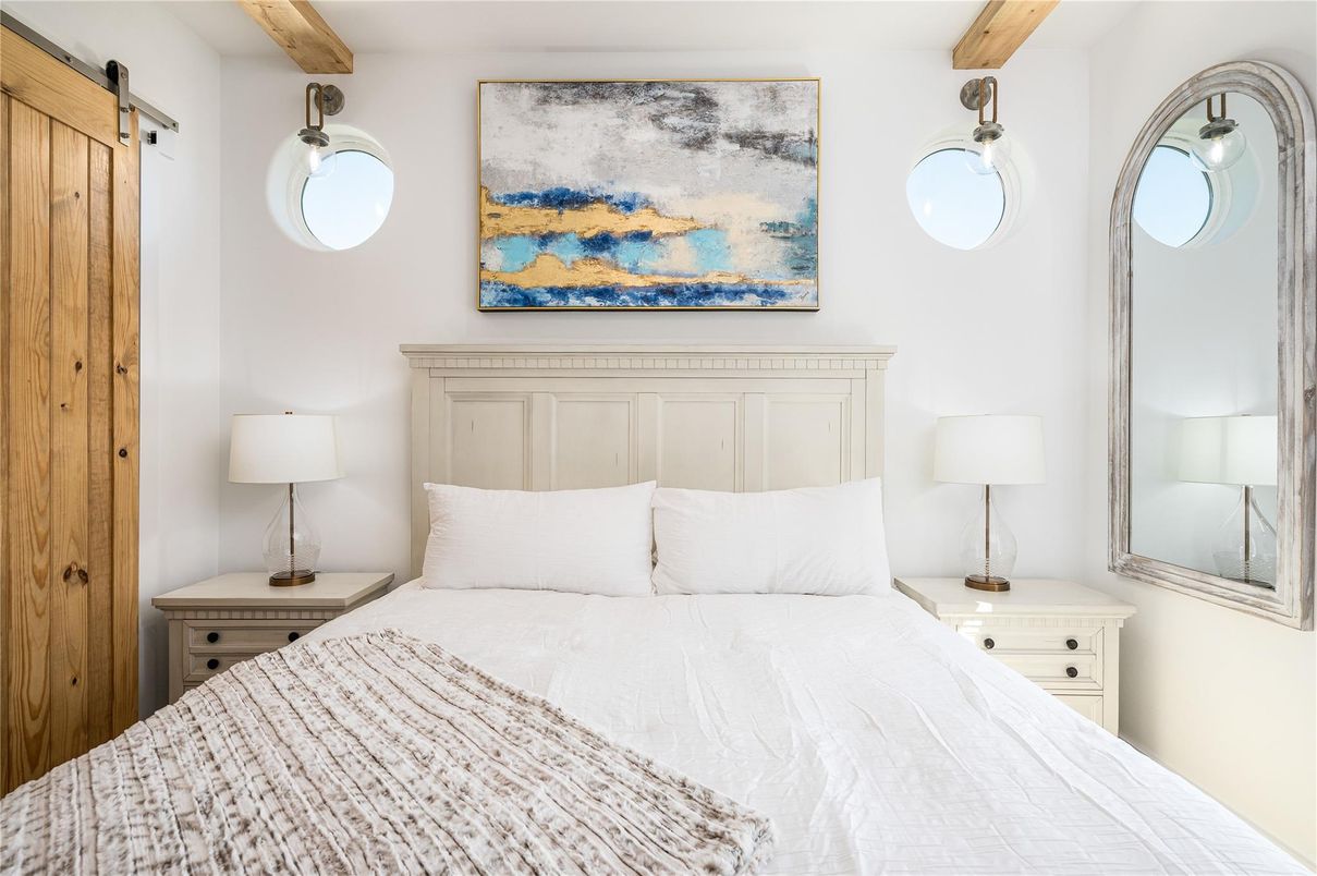 Bedroom, Interior, Wooden Beams